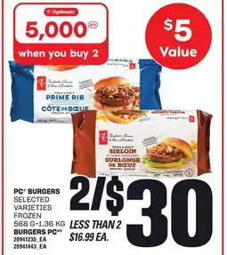 Independent City Market PC BURGERS, 568 G-1.36 KG offer
