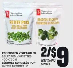 Independent City Market PC FROZEN VEGETABLES, 400-750 G offer