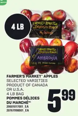 Independent City Market FARMER'S MARKET APPLES 4 LB BAG offer