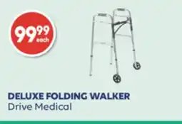 Wellwise by Shoppers DELUXE FOLDING WALKER Drive Medical offer