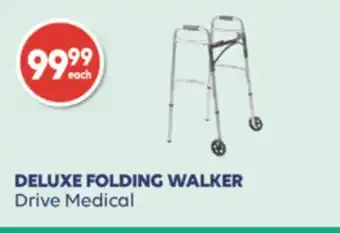 Wellwise by Shoppers DELUXE FOLDING WALKER Drive Medical offer
