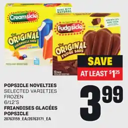 Independent City Market POPSICLE NOVELTIES, 6/12'S offer
