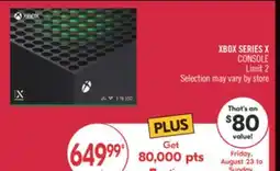 Shoppers Drug Mart XBOX SERIES X CONSOLE offer