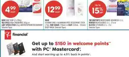 Shoppers Drug Mart DOVE BAR SOAP (2 X106g), OLD SPICE HIGH ENDURANCE (85g) or LADY SPEED STICK (65g) ANTIPERSPIRANT offer