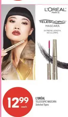 Shoppers Drug Mart L'ORÉAL TELESCOPIC MASCARA offer