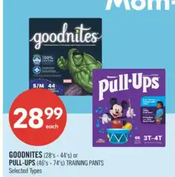 Shoppers Drug Mart GOODNITES (28's - 44's) or PULL-UPS (46's - 74's) TRAINING PANTS offer