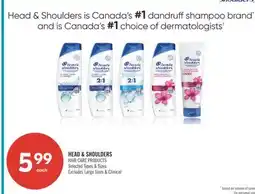Shoppers Drug Mart HEAD & SHOULDERS HAIR CARE PRODUCTS offer