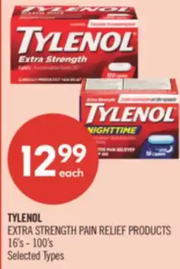 Shoppers Drug Mart TYLENOL EXTRA STRENGTH PAIN RELIEF PRODUCTS offer