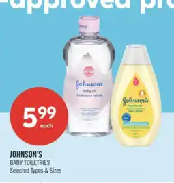 Shoppers Drug Mart JOHNSON'S BABY TOILETRIES offer