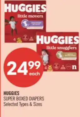 Shoppers Drug Mart HUGGIES SUPER BOXED DIAPERS offer