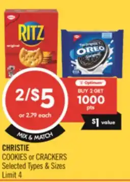 Shoppers Drug Mart CHRISTIE COOKIES or CRACKERS offer