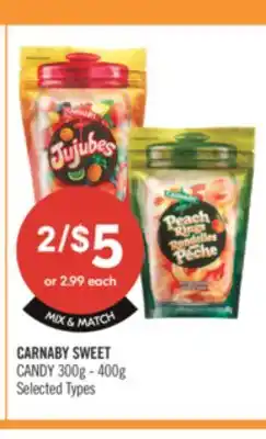 Shoppers Drug Mart CARNABY SWEET CANDY offer