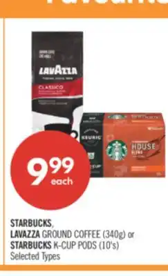 Shoppers Drug Mart STARBUCKS, LAVAZZA GROUND COFFEE (340g) or STARBUCKS K-CUP PODS (10's) offer