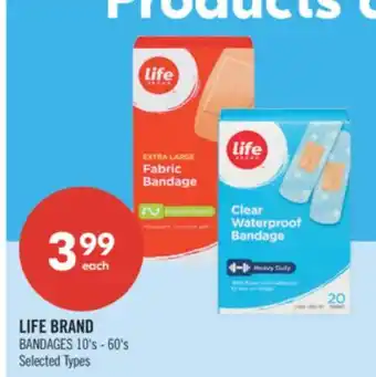 Shoppers Drug Mart LIFE BRAND BANDAGES offer