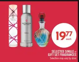 Shoppers Drug Mart SELECTED SINGLE or GIFT SET FRAGRANCES offer