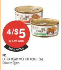 Shoppers Drug Mart PC EXTRA MEATY WET CAT FOOD offer