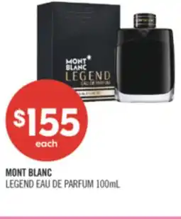Shoppers Drug Mart MONT BLANC LEGEND EAU DE PARFUM offer