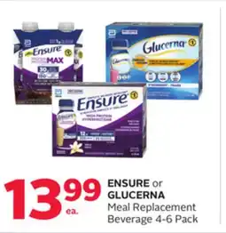 Rexall ENSURE or GLUCERNA Meal Replacement Beverage offer