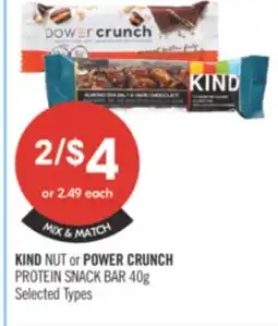 Shoppers Drug Mart KIND NUT or POWER CRUNCH PROTEIN SNACK BAR offer