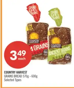 Shoppers Drug Mart COUNTRY HARVEST GRAINS BREAD offer