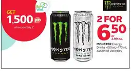 Rexall MONSTER Energy Drinks offer