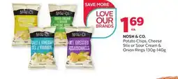 Rexall NOSH & CO. Potato Chips, Cheese Stix or Sour Cream & Onion Rings offer