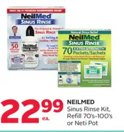 Rexall NEILMED Sinus Rinse Kit, Refill 70' s-100' s or Neti Pot offer