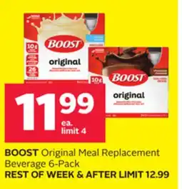 Rexall BOOST Original Meal Replacement Beverage 6-Pack offer