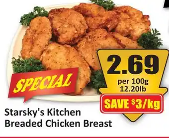 Starsky Starsky's Kitchen Breaded Chicken Breast offer