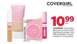 Rexall COVERGIRL Clean Matte BB Cream or Clean Fresh Hydrating Concealer, Skin Milk Foundation, Pressed Powder or Yummy Gloss offer