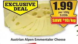 Starsky Austrian Alpen Emmentaler Cheese offer