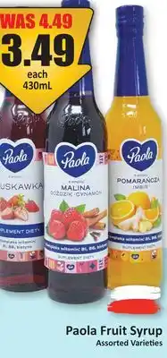 Starsky Paola Fruit Syrup offer