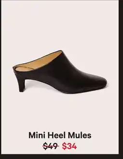Joe Fresh Mini Heel Mules offer