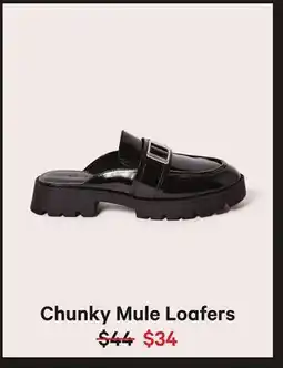 Joe Fresh Chunky Mule Loafers offer