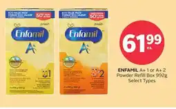Rexall ENFAMILA+ 1 or A + 2 Powder Refill Box 992g offer