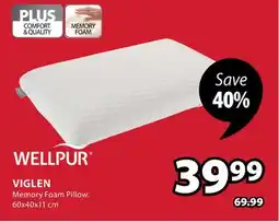 JYSK VIGLEN Memory Foam Pillow offer