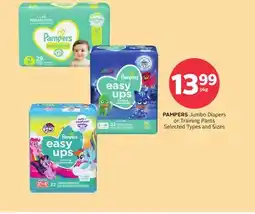 Rexall PAMPERS Jumbo Diapers or Training Pants offer