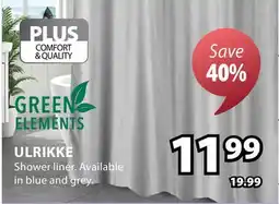 JYSK Ulrikke Shower Liner offer