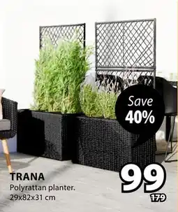 JYSK Trana Polyrattan Planter offer