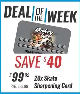 20X SKATE SHARPENING CARD