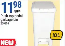 Rossy Push-top pedal garbage bin offer