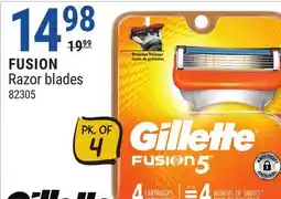 Rossy Gillette FUSION Razor blades offer