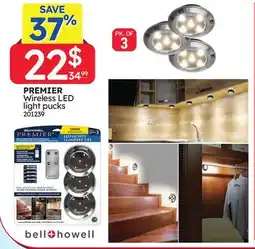 Rossy BELL + HOWELL PREMIER Wireless LED light pucks offer