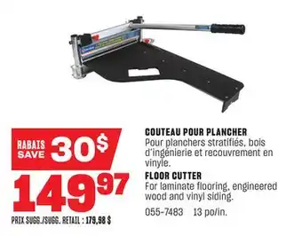 BMR COUTEAU POUR PLANCHER offer