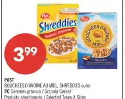 Pharmaprix Post PC Cereals granola Cereal offer