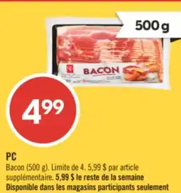 Pharmaprix PC Bacon offer