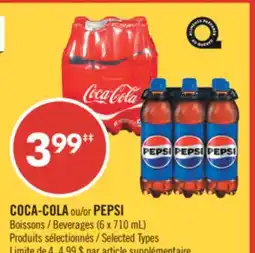 Pharmaprix COCA-COLA or PEPSI Beverages (6 x 710 mL) offer