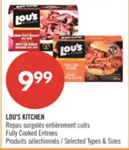 Pharmaprix LOU'S KITCHEN Fully Cooked Entrees offer