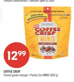 Pharmaprix COFFEE CRISP Format grade-manger / Pantry Size MINIS (800 g) offer