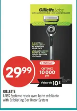 Pharmaprix GILLETTE LABS with Exfoliating Bar Razor System offer